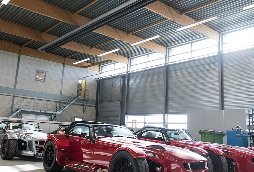 Donkervoort Automobielen BV chauffé par les tubes radiants gaz de Mark