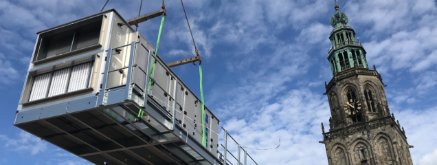 Mark Airstream CTA Double Flux pour The Market Hotel à Groningen
