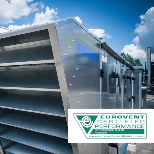 Certification Eurovent pour l’ensemble de la gamme de centrales de traitement d’air MARK